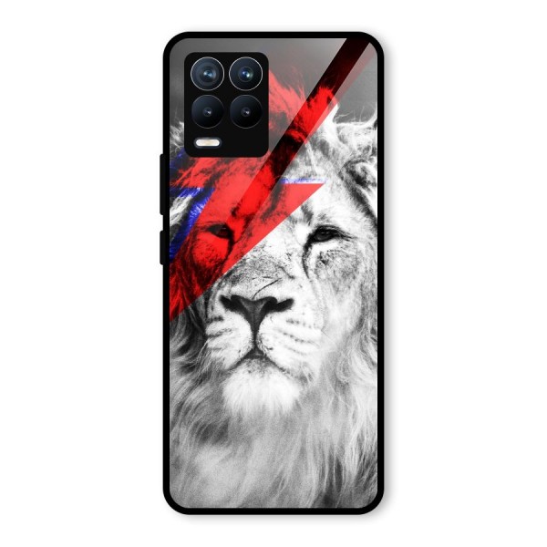 Fearless Lion Glass Back Case for Realme 8 Pro