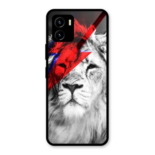 Fearless Lion Glass Back Case for Vivo Y15s