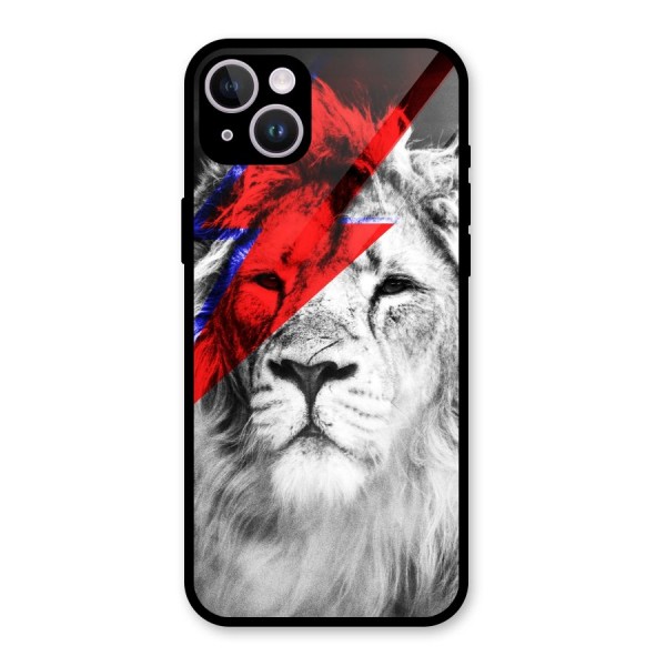 Fearless Lion Glass Back Case for iPhone 14 Plus