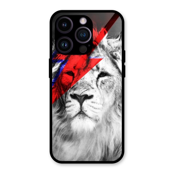 Fearless Lion Glass Back Case for iPhone 14 Pro