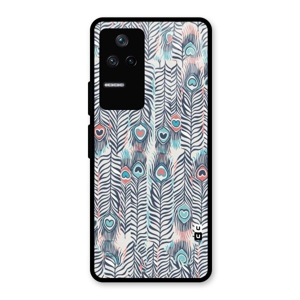 Feather Art Glass Back Case for Poco F4 5G