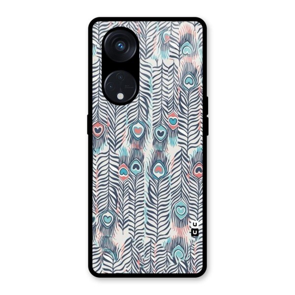 Feather Art Glass Back Case for Reno8 T 5G