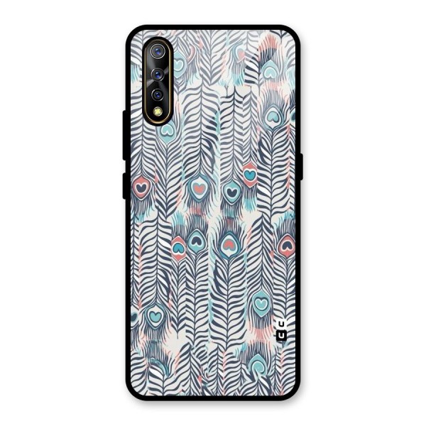 Feather Art Glass Back Case for Vivo Z1x