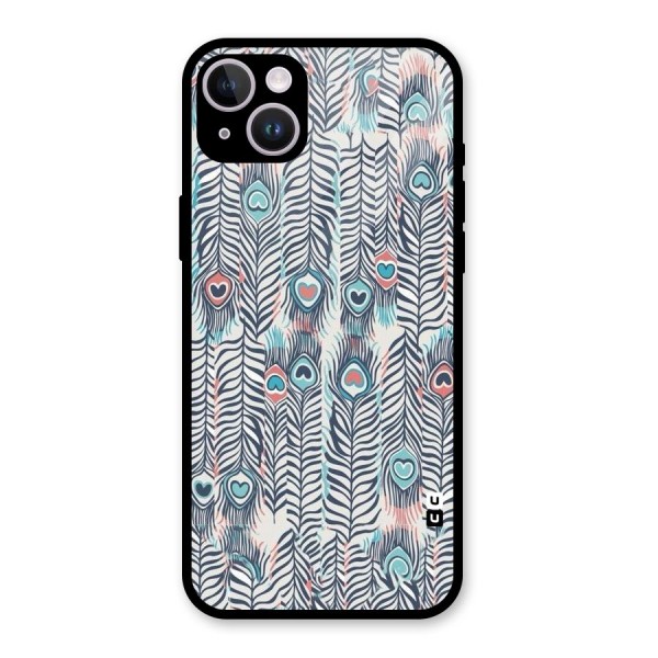 Feather Art Glass Back Case for iPhone 14 Plus