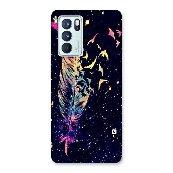 Feather Bird Fly Back Case for Oppo Reno6 Pro 5G