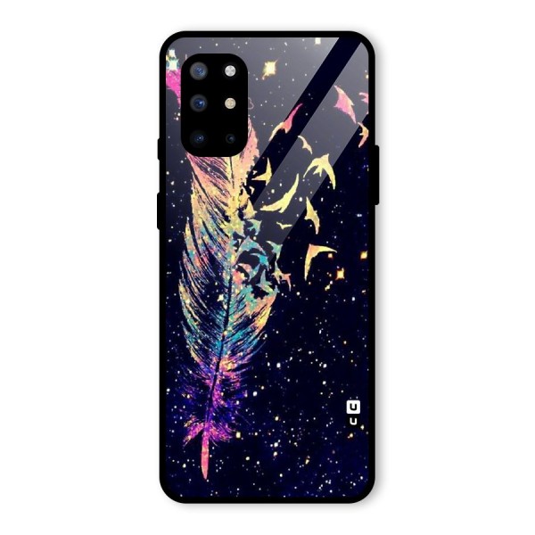 Feather Bird Fly Glass Back Case for OnePlus 8T