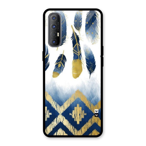 Feathers Beauty Glass Back Case for Oppo Reno3 Pro