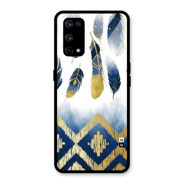 Feathers Beauty Glass Back Case for Realme X7 Pro