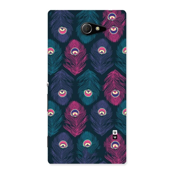 Feathers Patterns Back Case for Sony Xperia M2