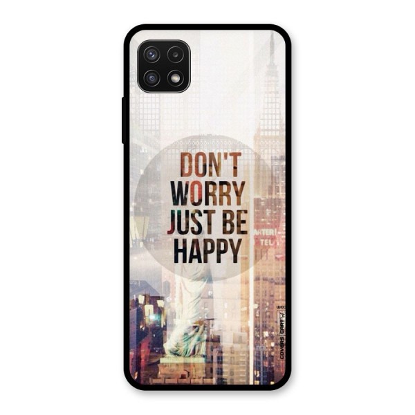 Feel Lively Glass Back Case for Galaxy A22 5G