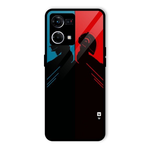 Fight Colours Glass Back Case for Oppo F21s Pro 4G