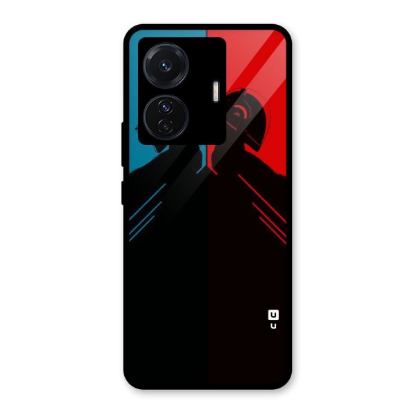 Fight Colours Glass Back Case for Vivo T1 Pro