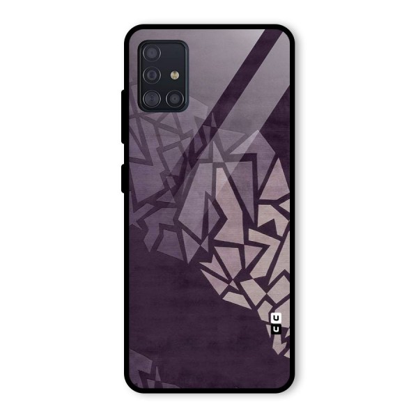 Fine Abstract Glass Back Case for Galaxy A51