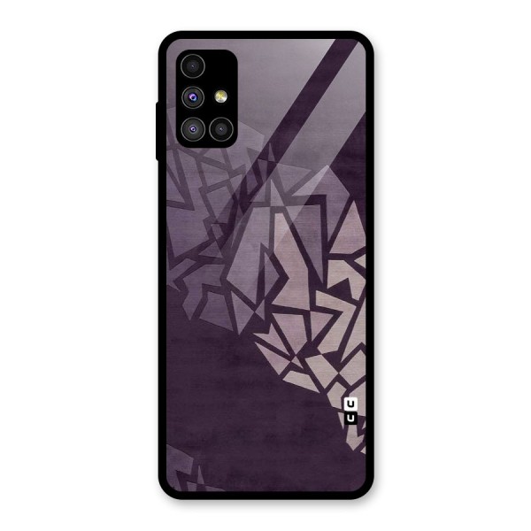 Fine Abstract Glass Back Case for Galaxy M51