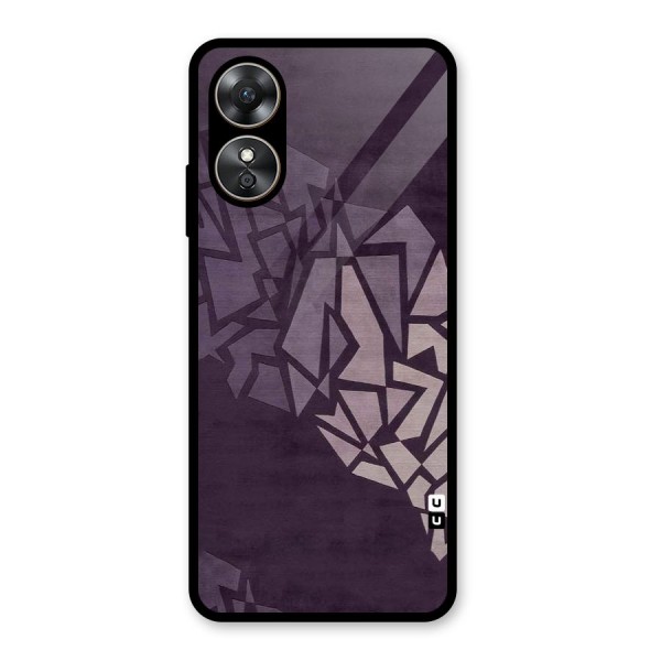 Fine Abstract Glass Back Case for Oppo A17