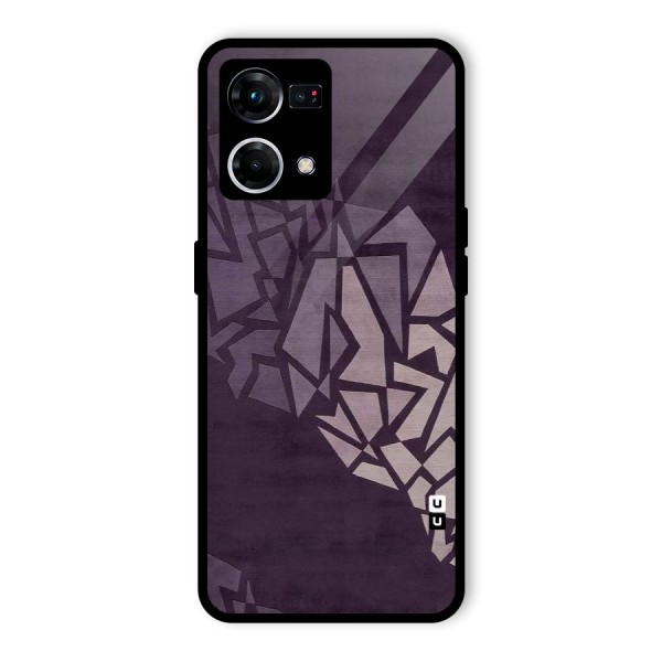 Fine Abstract Glass Back Case for Oppo F21 Pro 4G