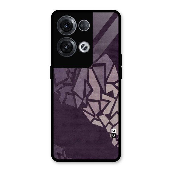 Fine Abstract Glass Back Case for Oppo Reno8 Pro 5G