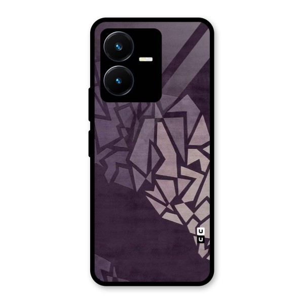 Fine Abstract Glass Back Case for Vivo Y22