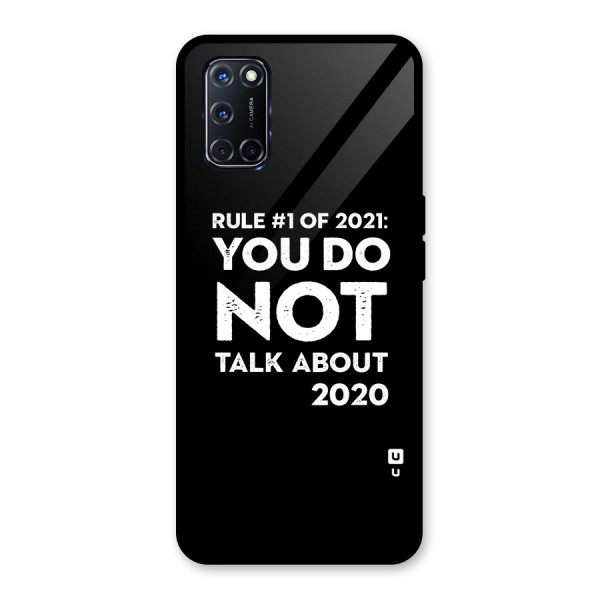 First Rule of 2021 Glass Back Case for Oppo A52