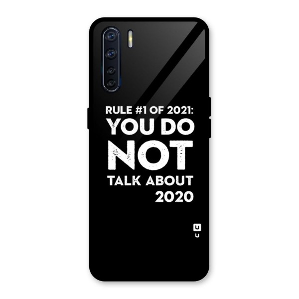 First Rule of 2021 Glass Back Case for Oppo F15