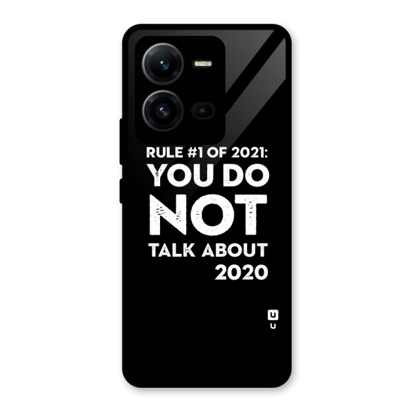 First Rule of 2021 Glass Back Case for Vivo V25