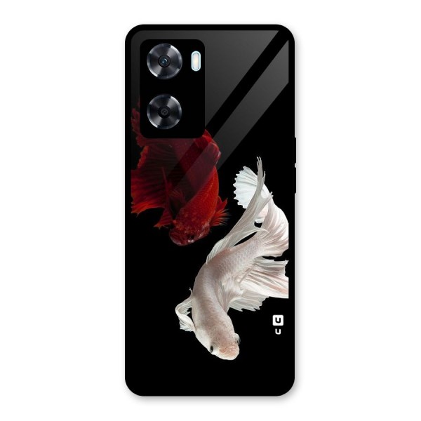 Fish Design Glass Back Case for Oppo A77