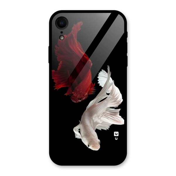 Fish Design Glass Back Case for XR