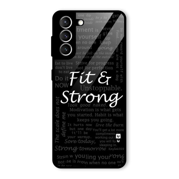 Fit And Strong Glass Back Case for Galaxy S21 5G