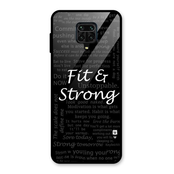 Fit And Strong Glass Back Case for Poco M2 Pro