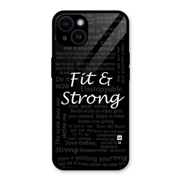 Fit And Strong Glass Back Case for iPhone 14