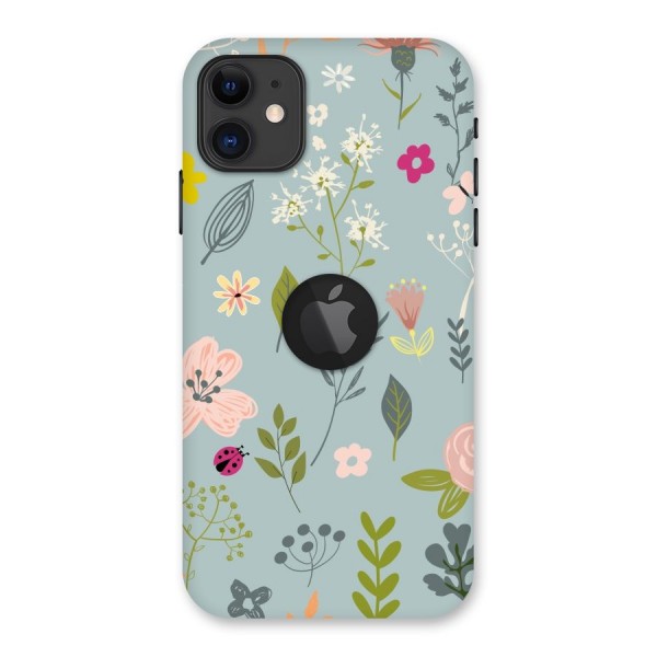 Flawless Flowers Back Case for iPhone 11 Logo Cut