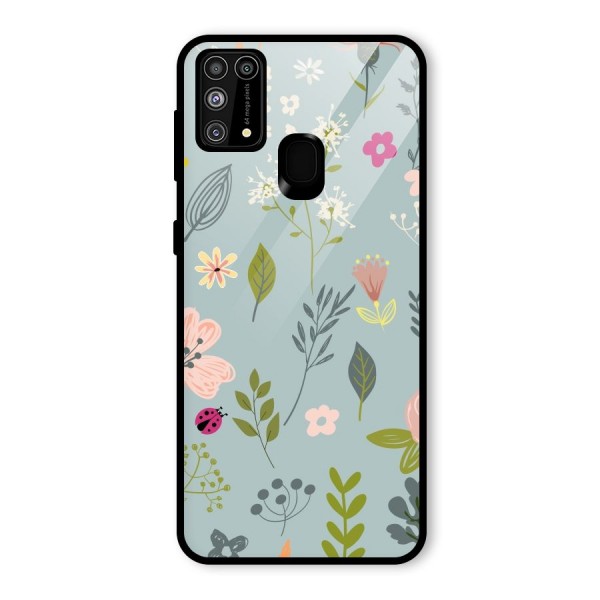 Flawless Flowers Glass Back Case for Galaxy M31