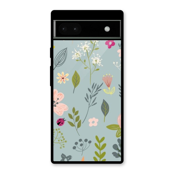 Flawless Flowers Glass Back Case for Google Pixel 6a