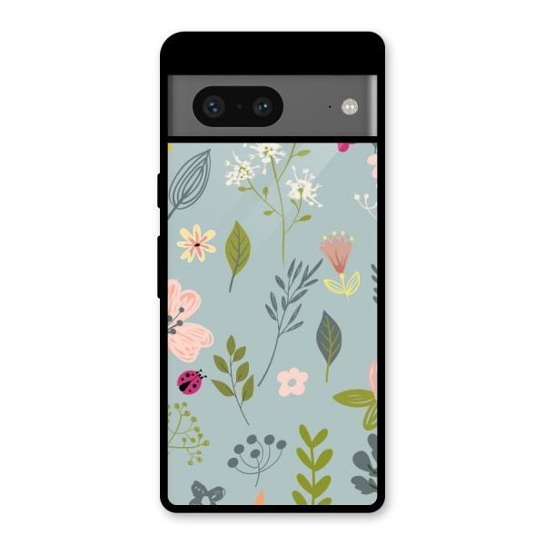 Flawless Flowers Glass Back Case for Google Pixel 7