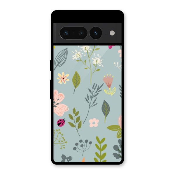 Flawless Flowers Glass Back Case for Google Pixel 7 Pro