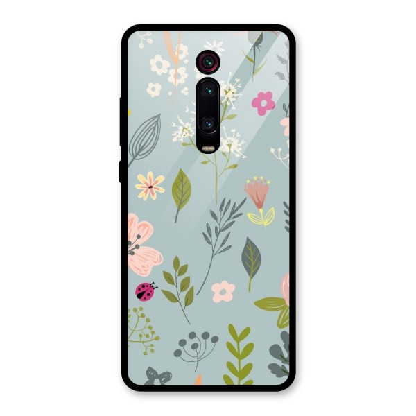 Flawless Flowers Glass Back Case for Redmi K20