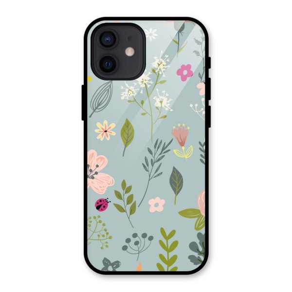 Flawless Flowers Glass Back Case for iPhone 12