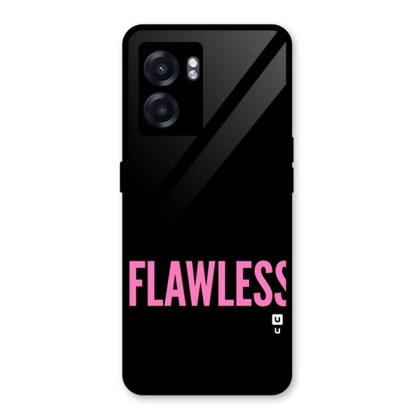 Flawless Pink Design Glass Back Case for Oppo K10 (5G)