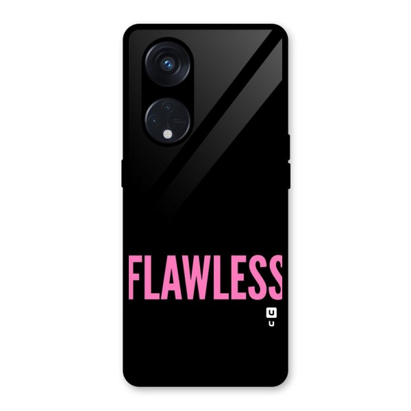 Flawless Pink Design Glass Back Case for Reno8 T 5G