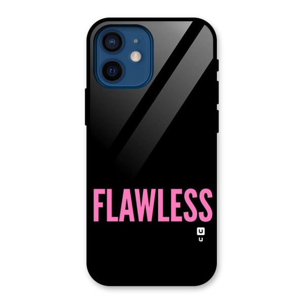 Flawless Pink Design Glass Back Case for iPhone 12 Mini