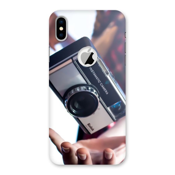 Floating Camera Back Case for iPhone XS Logo Cut