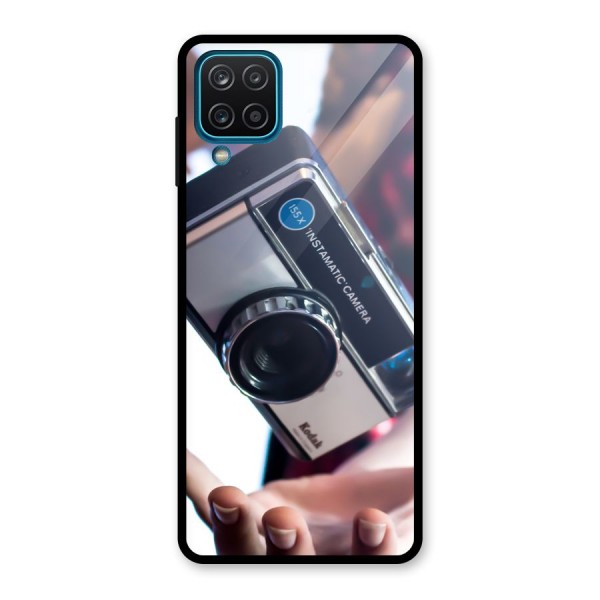 Floating Camera Glass Back Case for Galaxy A12