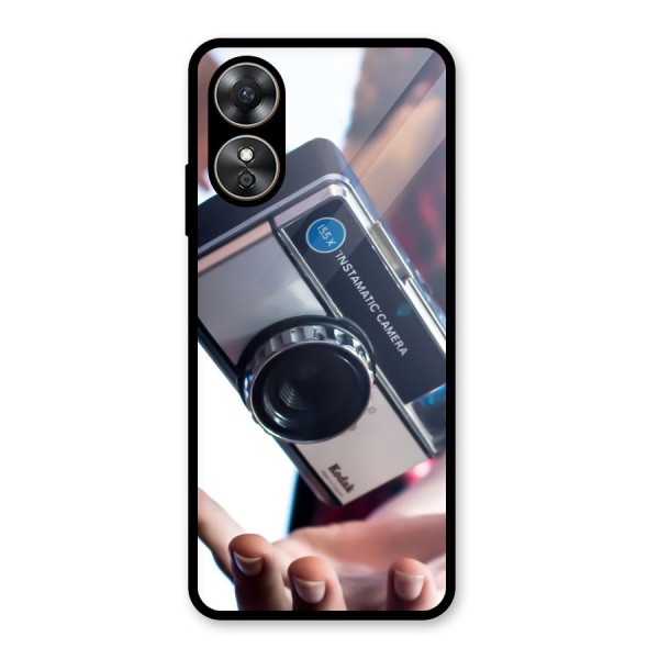 Floating Camera Glass Back Case for Oppo A17