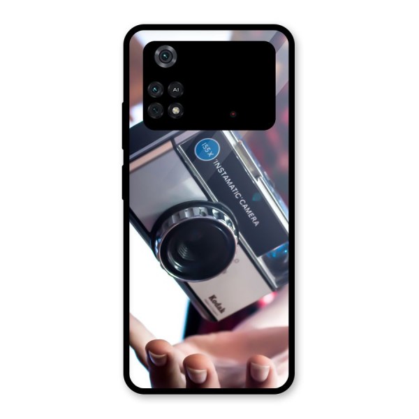 Floating Camera Glass Back Case for Poco M4 Pro 4G