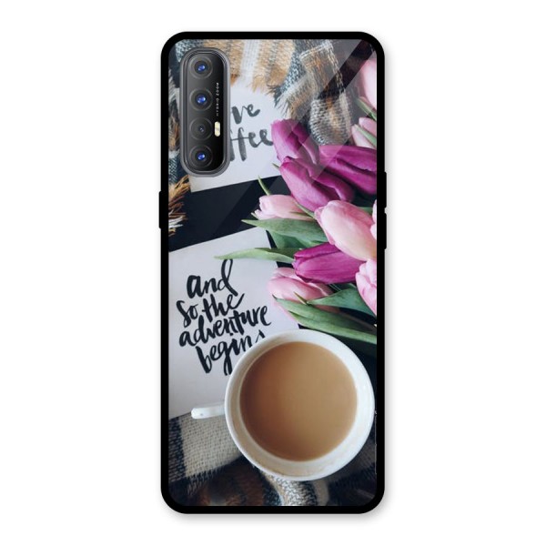 Floral Adventure Glass Back Case for Oppo Reno3 Pro