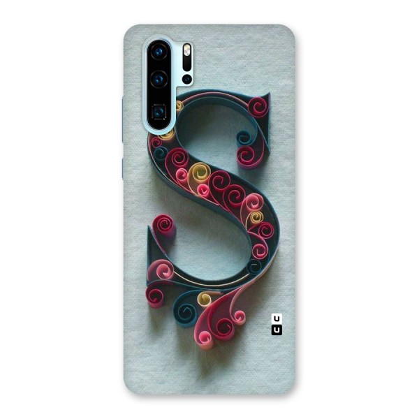 Floral Alphabet Back Case for Huawei P30 Pro