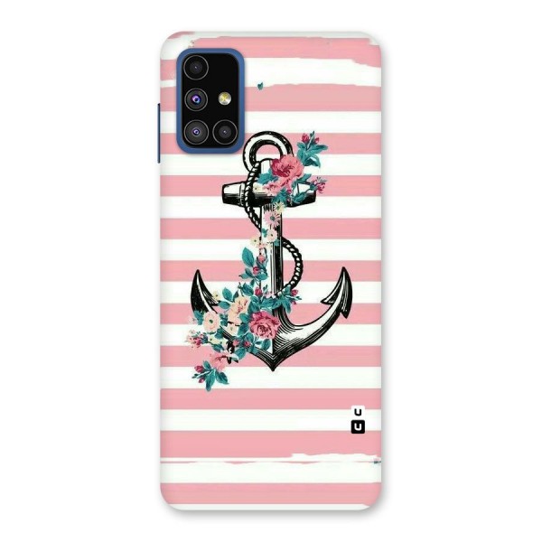 Floral Anchor Back Case for Galaxy M51