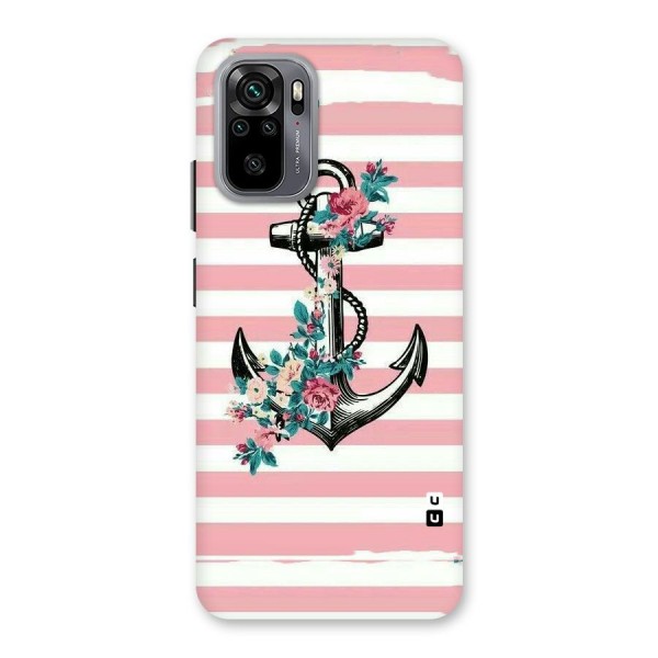 Floral Anchor Back Case for Redmi Note 10