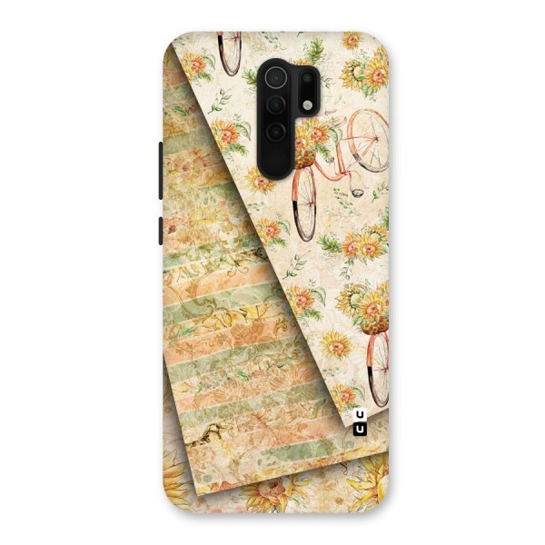 Floral Bicycle Back Case for Redmi 9 Prime