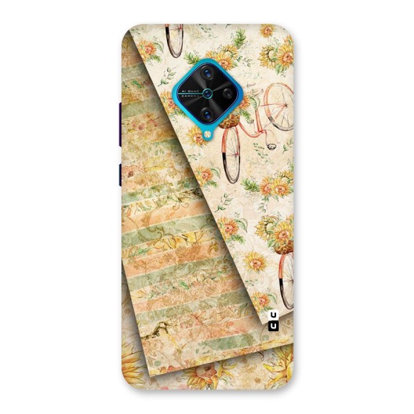 Floral Bicycle Back Case for Vivo S1 Pro